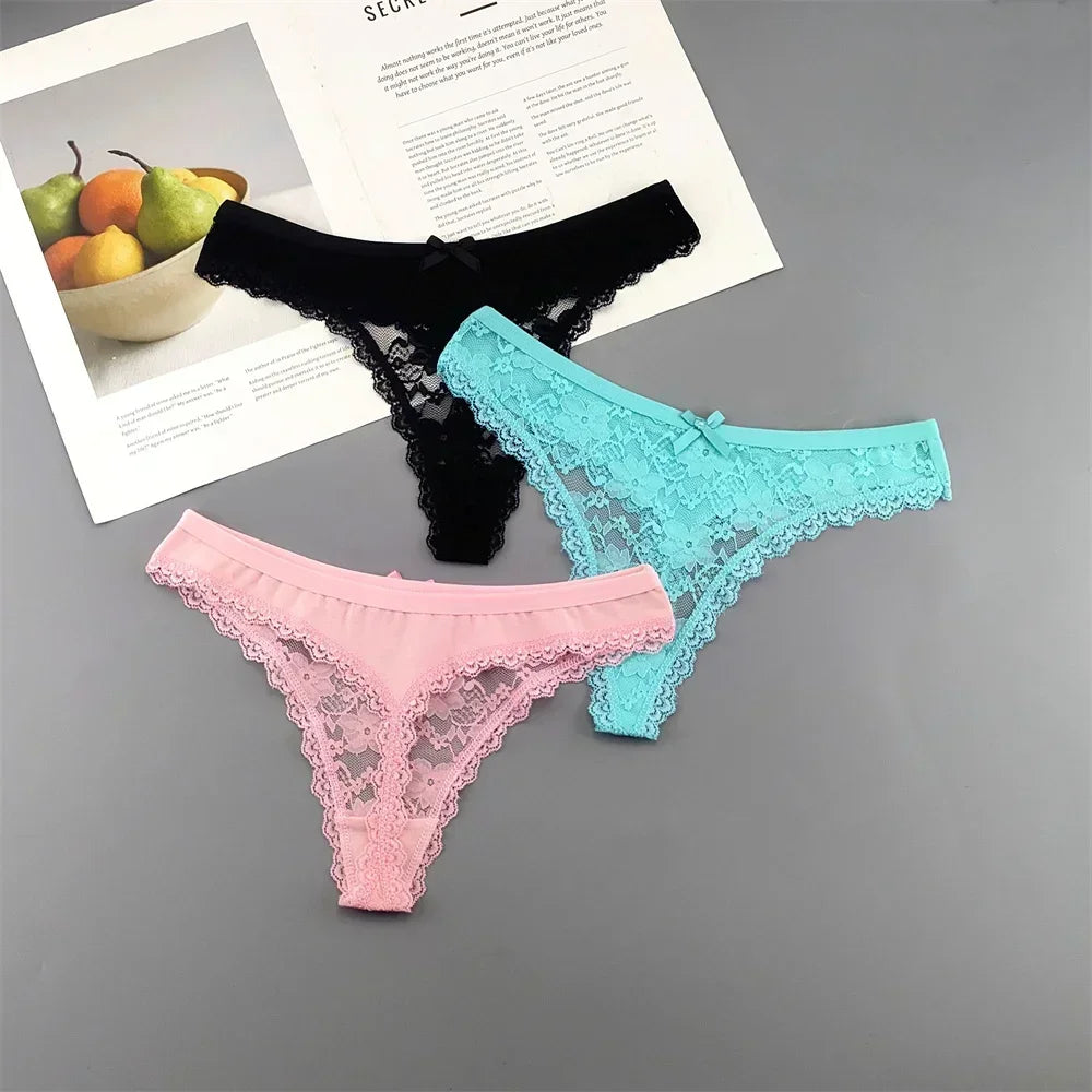 Lace Thong Set 3-Pack