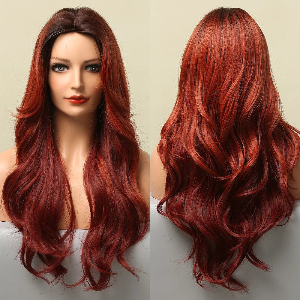 Ombre Blonde Wig with Bangs