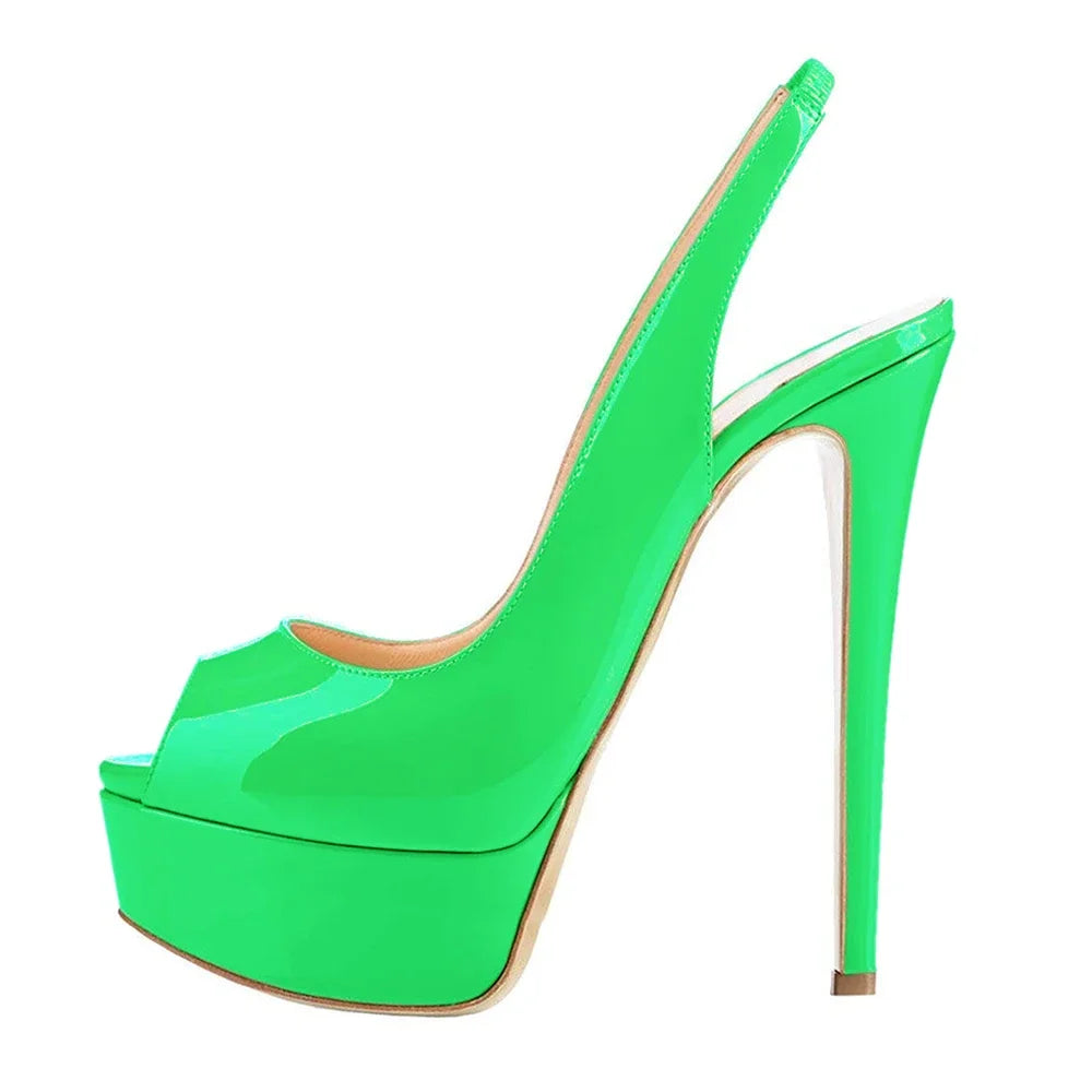 Strappy Platform Peep Toe Sandals