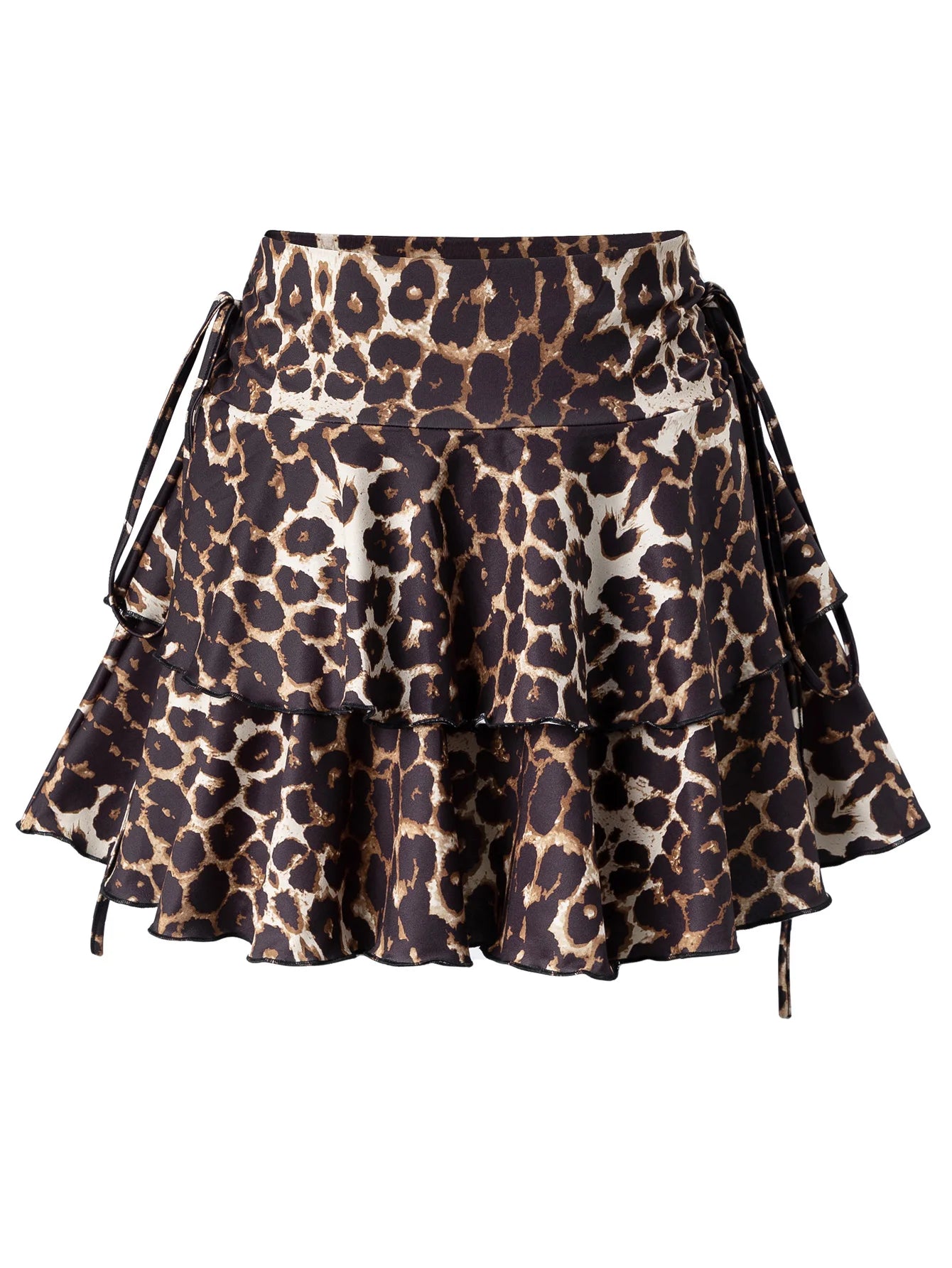Leopard Print Mini Skirt