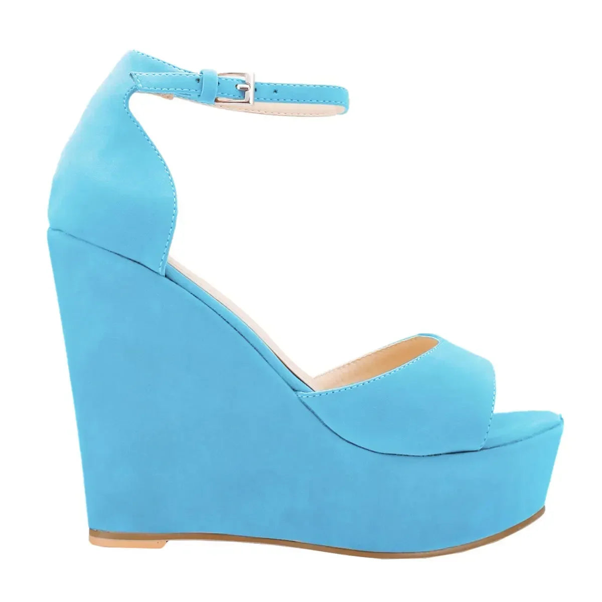 Peep Toe Wedge Platform Sandals