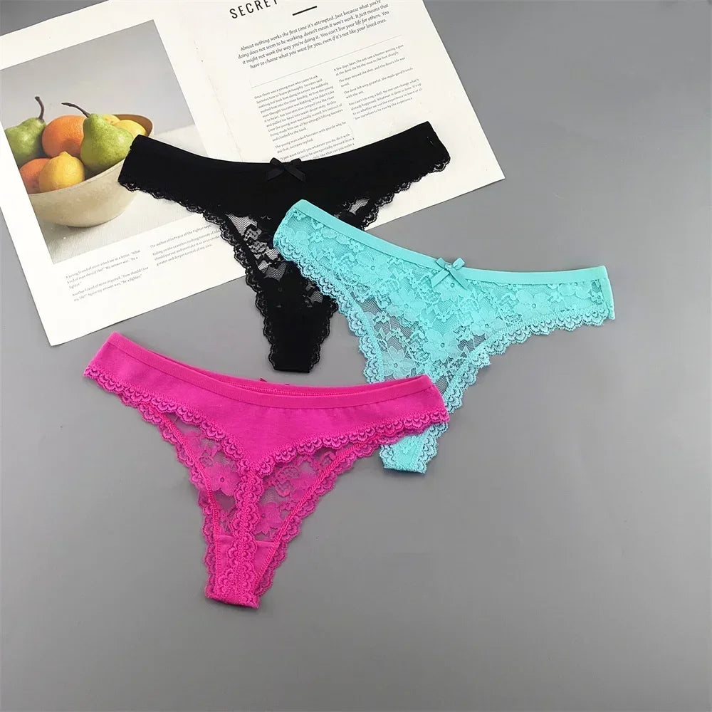 Lace Thong Set 3-Pack