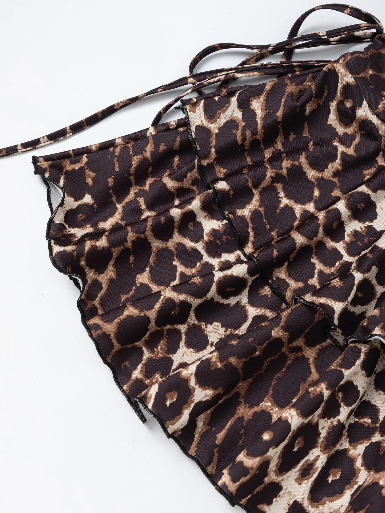 Leopard Print Mini Skirt