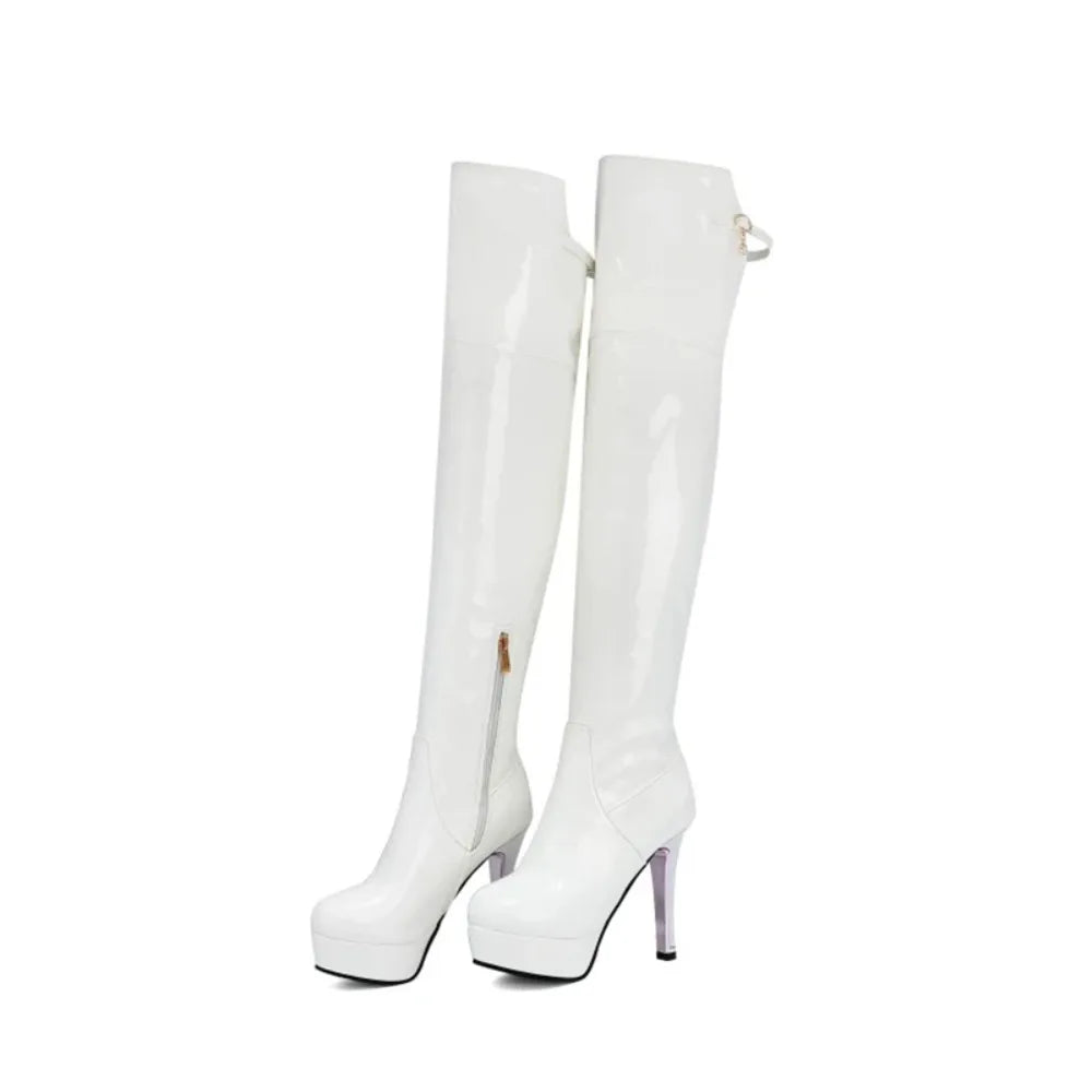 Over-the-Knee Platform Boots