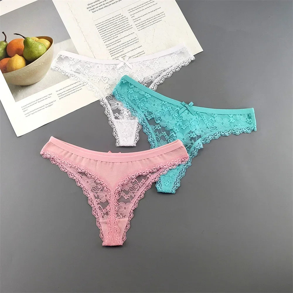 Lace Thong Set 3-Pack