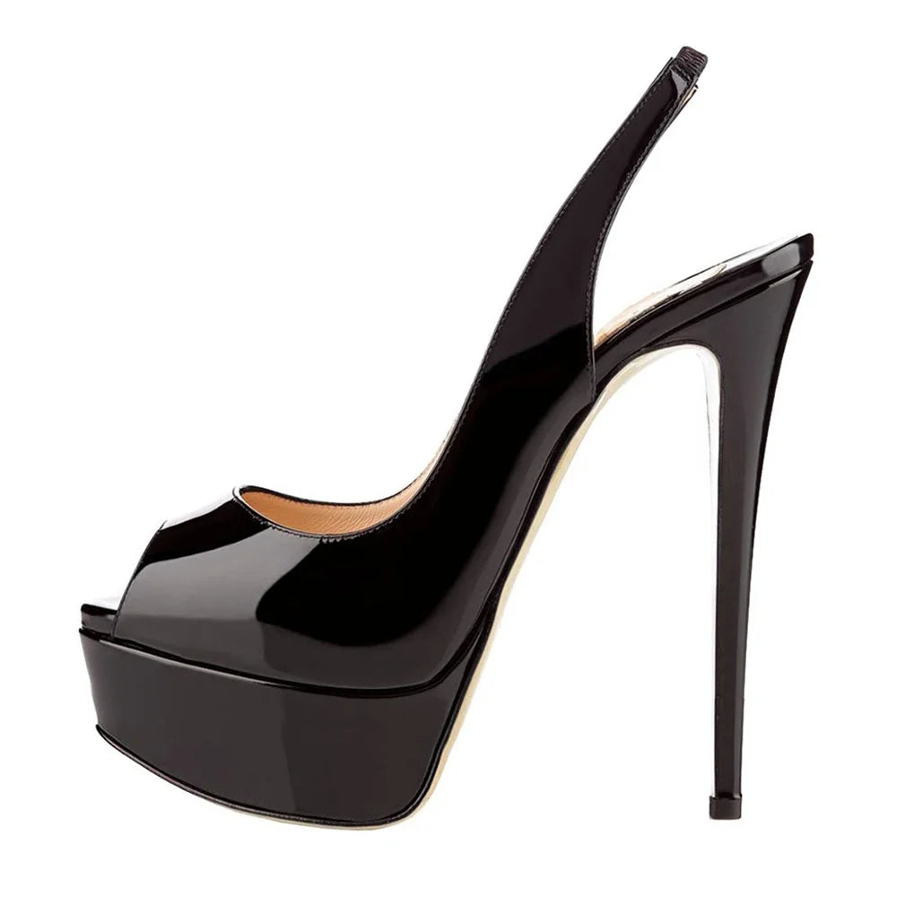 Strappy Platform Peep Toe Sandals