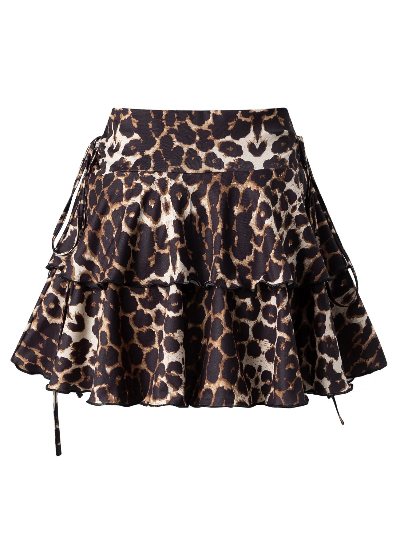 Leopard Print Mini Skirt