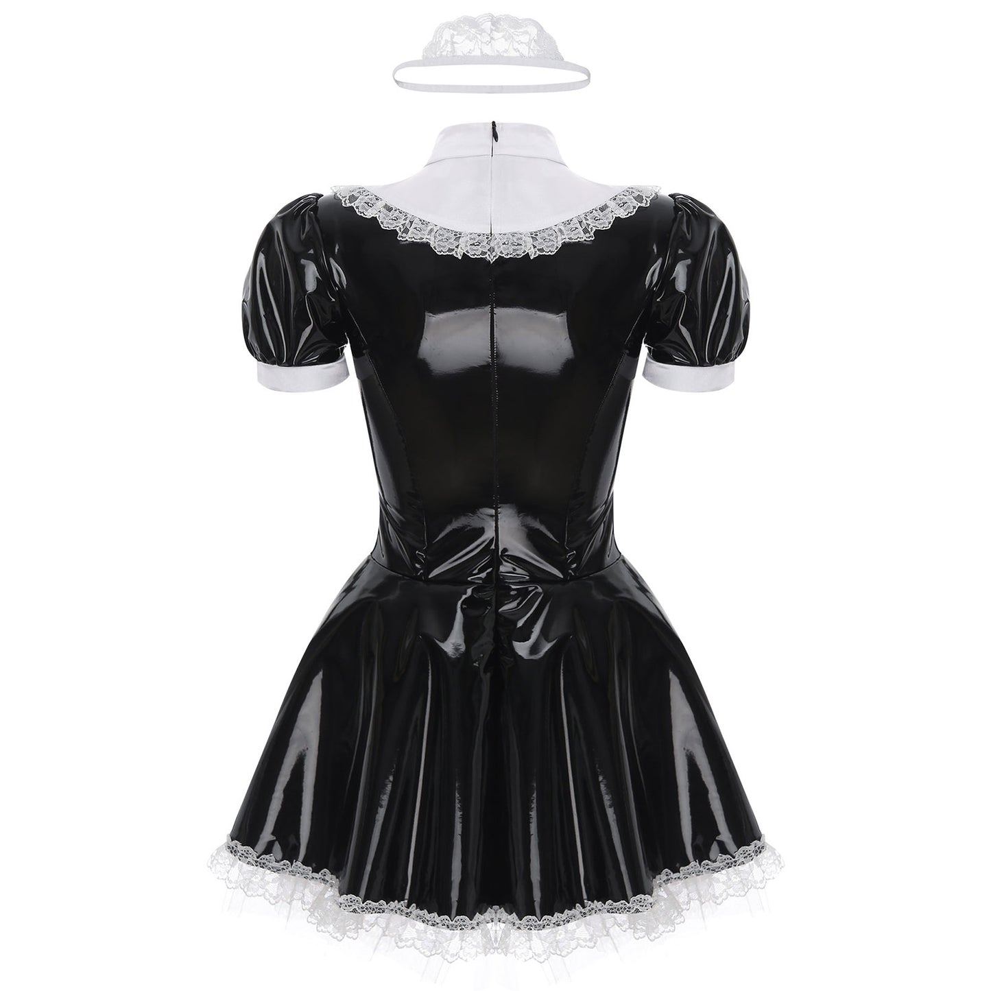 Latex French Maid Sissy Dress