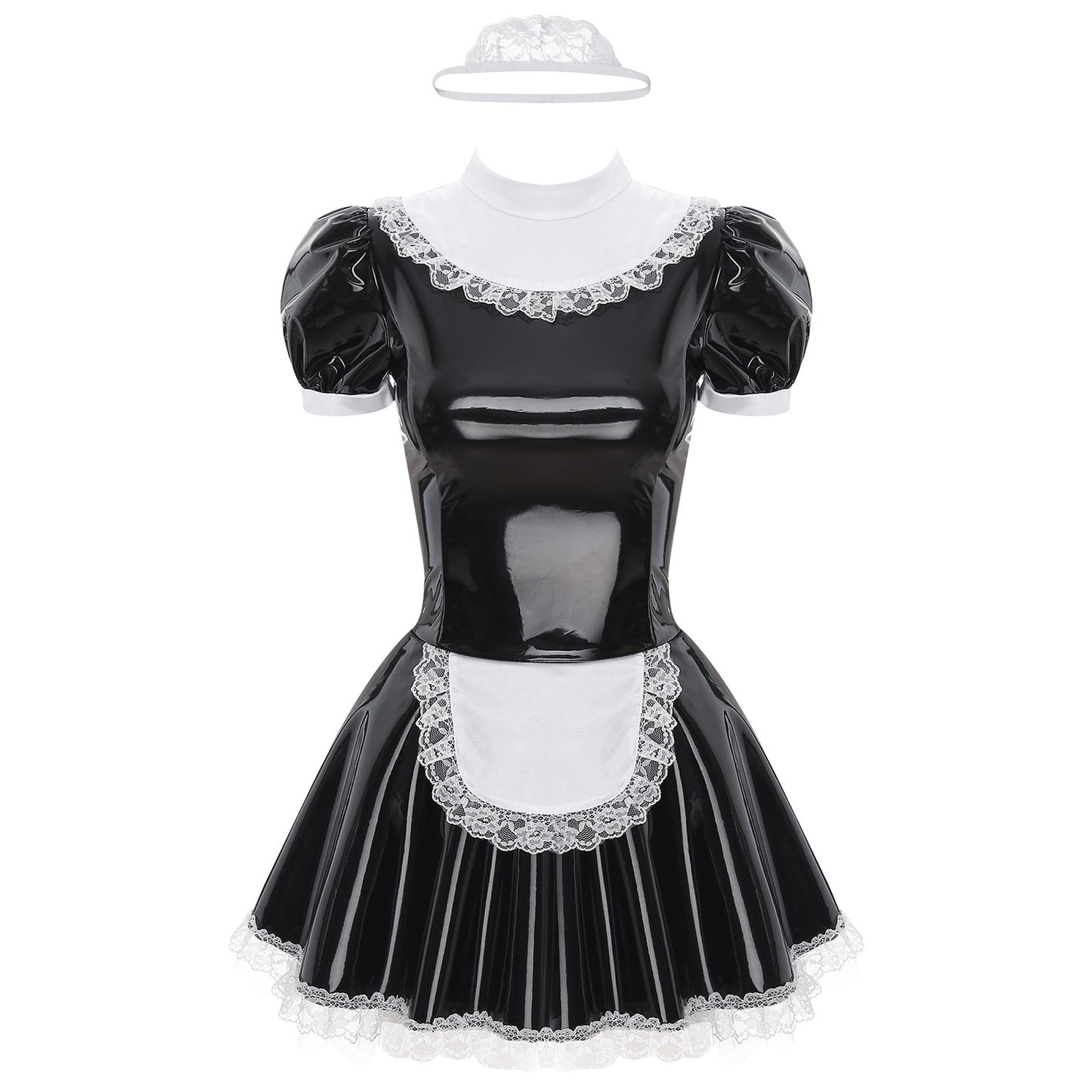 Latex French Maid Sissy Dress