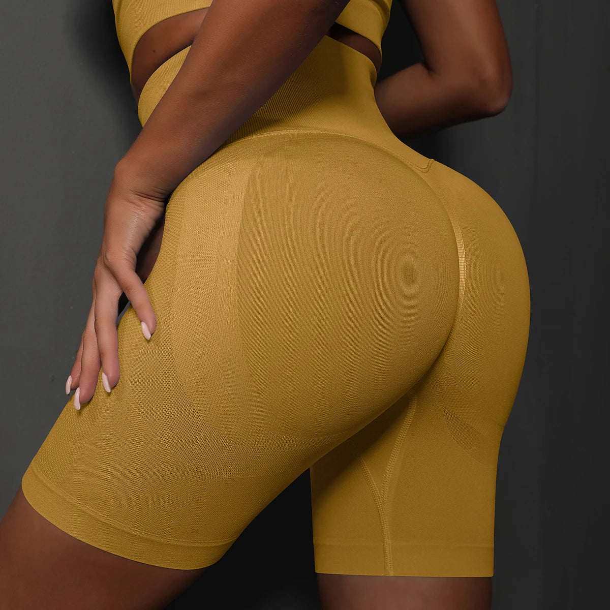 Seamless High Waist Yoga Shorts