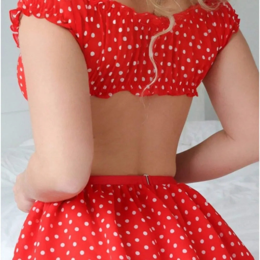 Polka Dot Tutu Lingerie Set