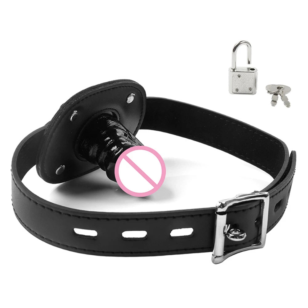 Lockable Dildo Gag
