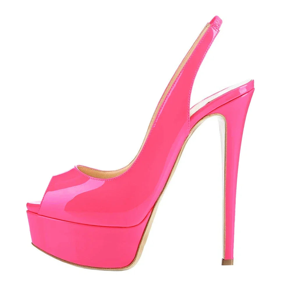 Strappy Platform Peep Toe Sandals