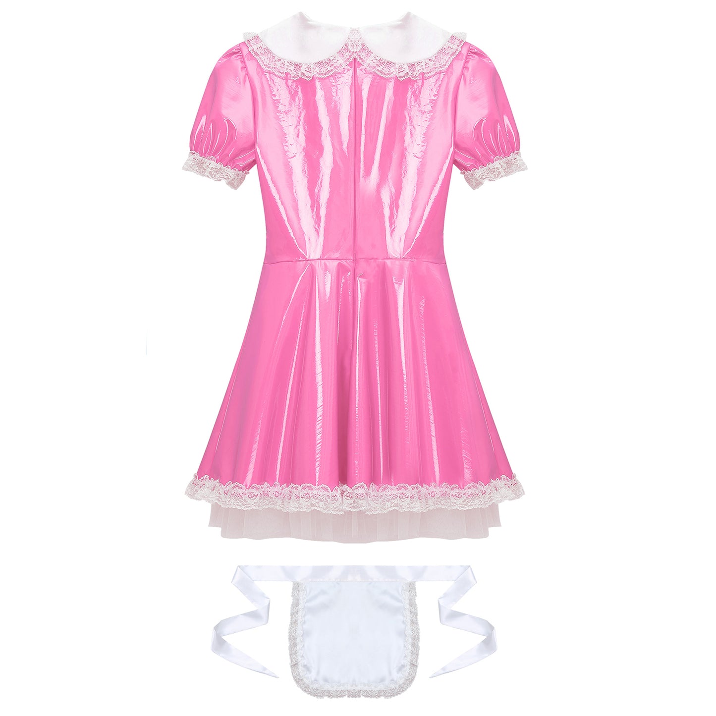 Latex French Maid Sissy Dress