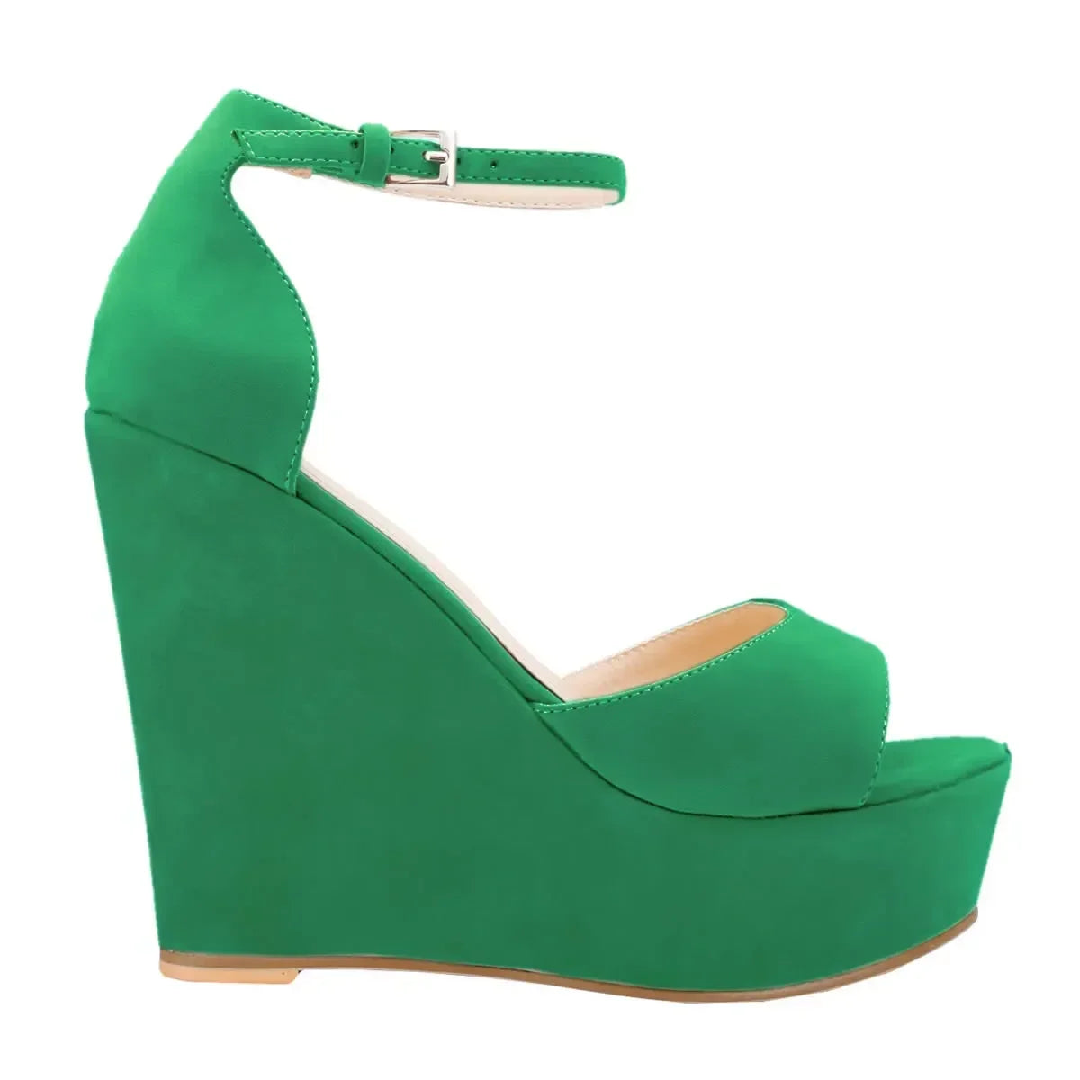 Peep Toe Wedge Platform Sandals