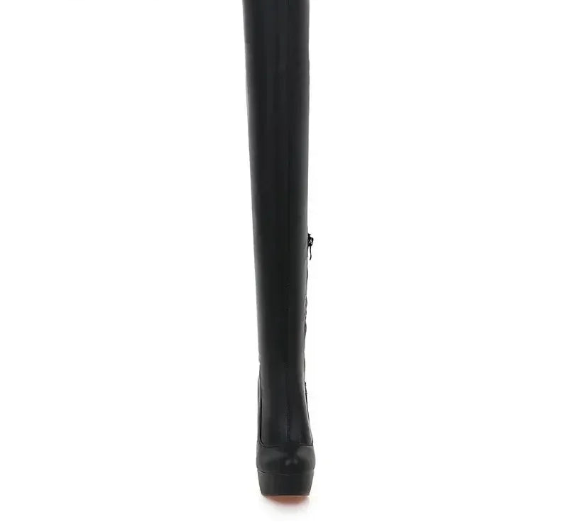 Platform Knee High Boots