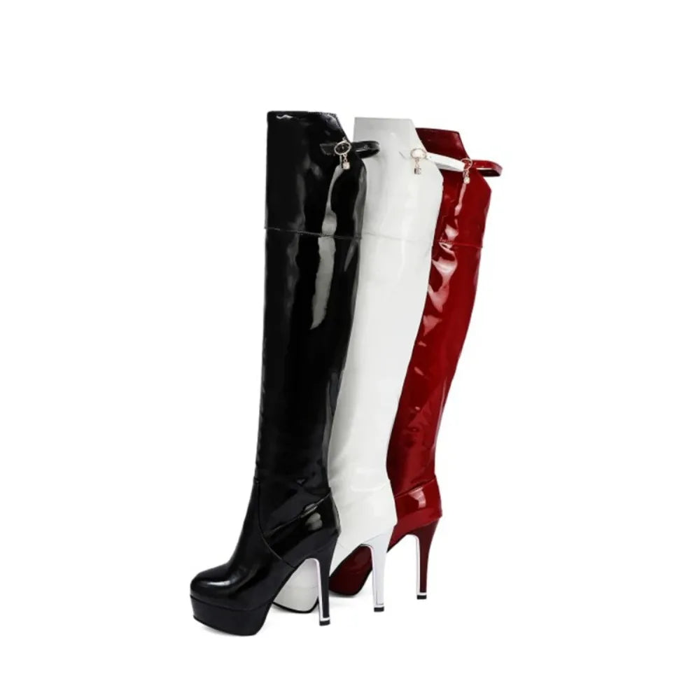 Over-the-Knee Platform Boots