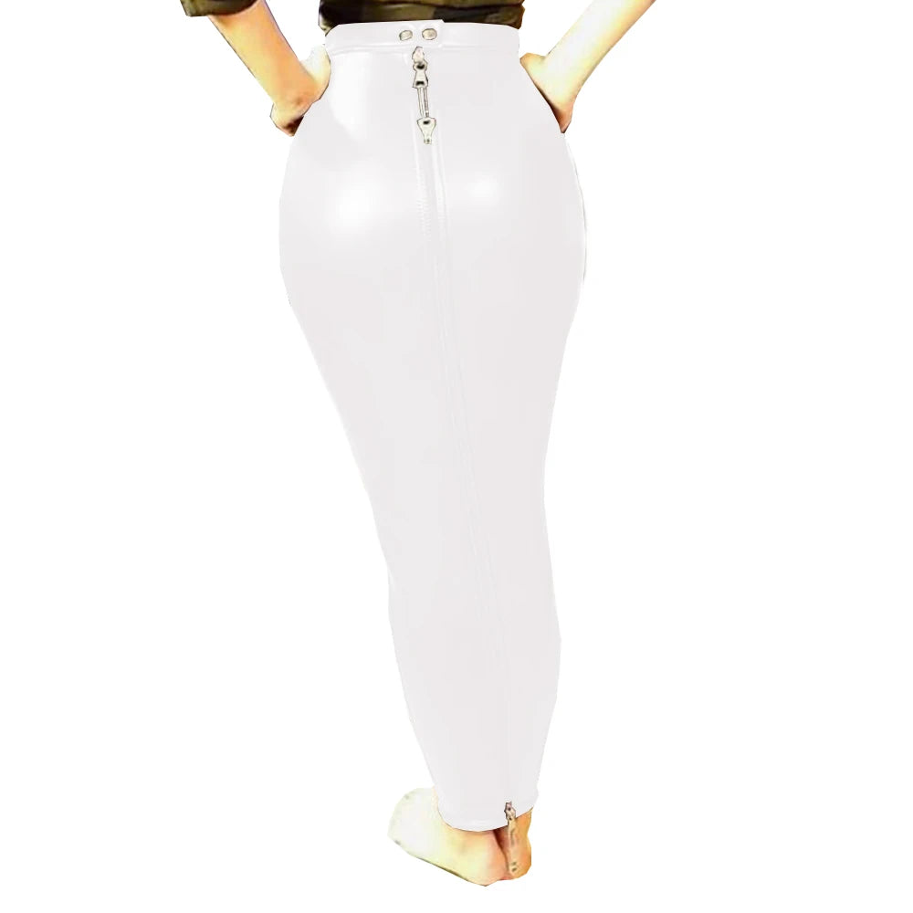 PU Leather Lockable Hobble Skirt