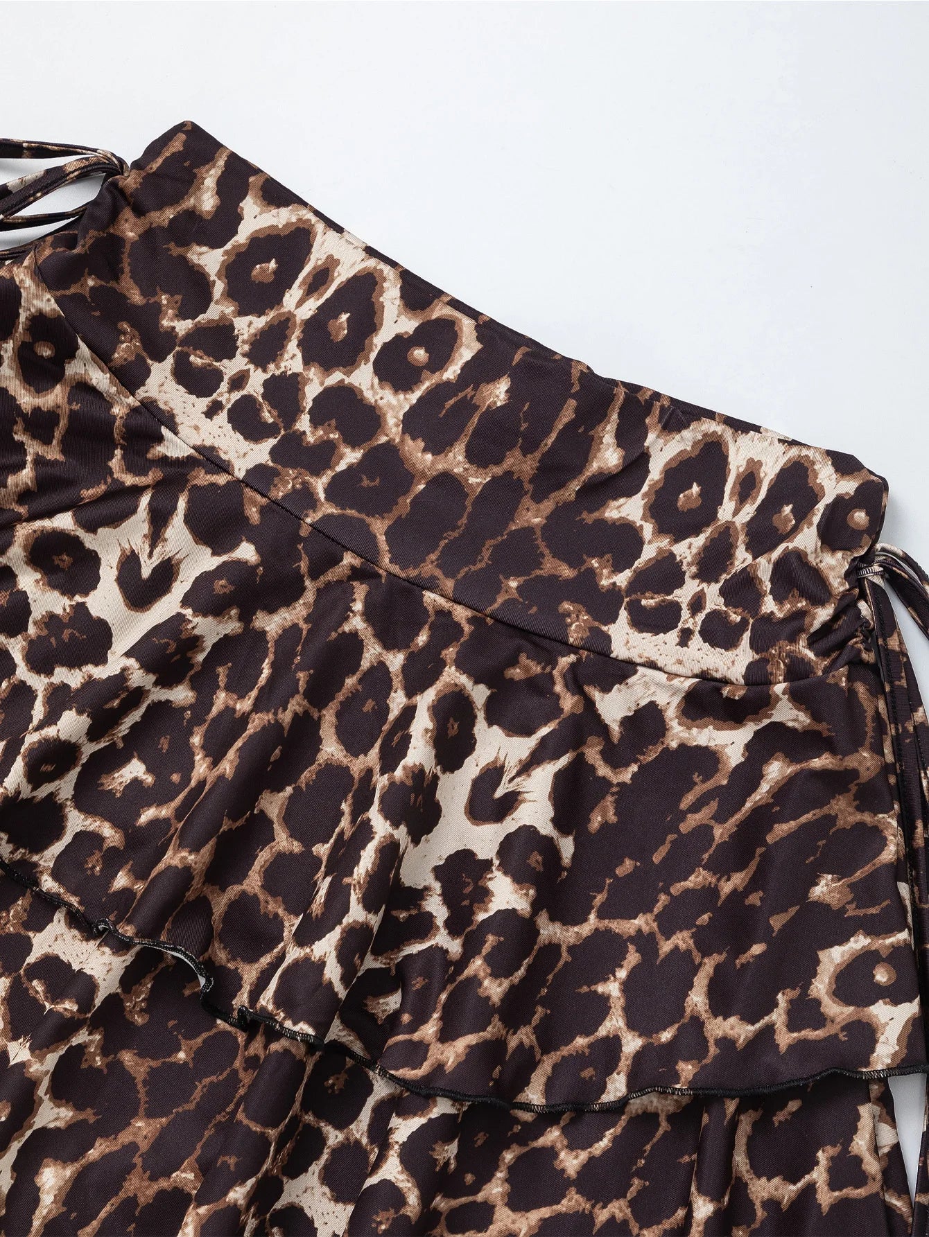 Leopard Print Mini Skirt
