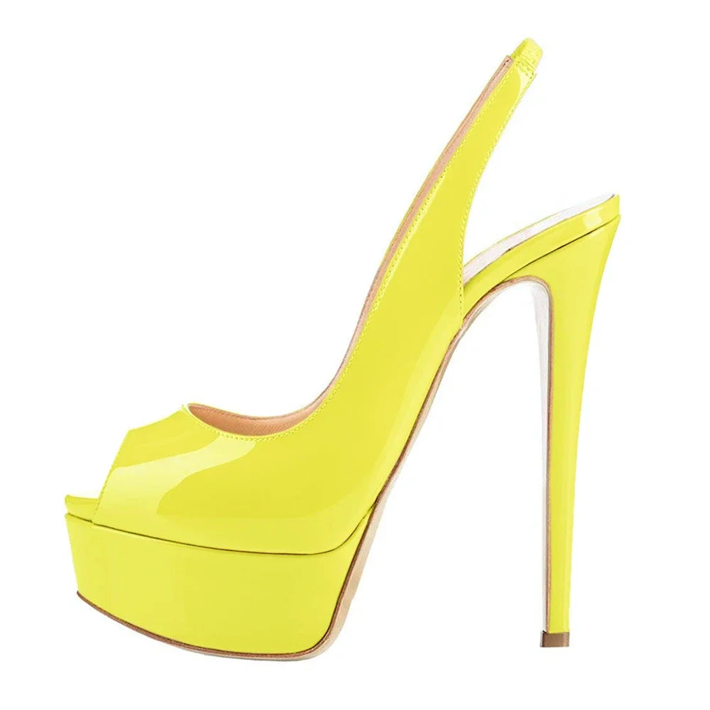 Strappy Platform Peep Toe Sandals