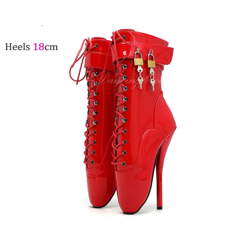 Lockable Sissy Ballet Heels