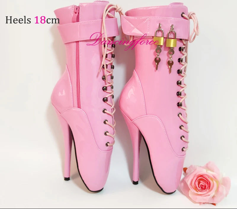 Lockable Sissy Ballet Heels