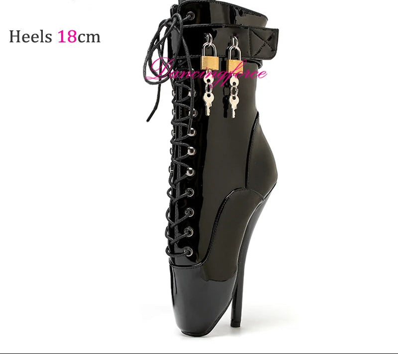 Lockable Sissy Ballet Heels