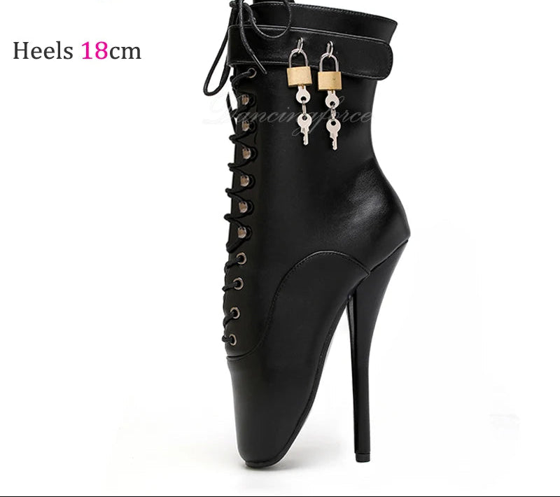 Lockable Sissy Ballet Heels