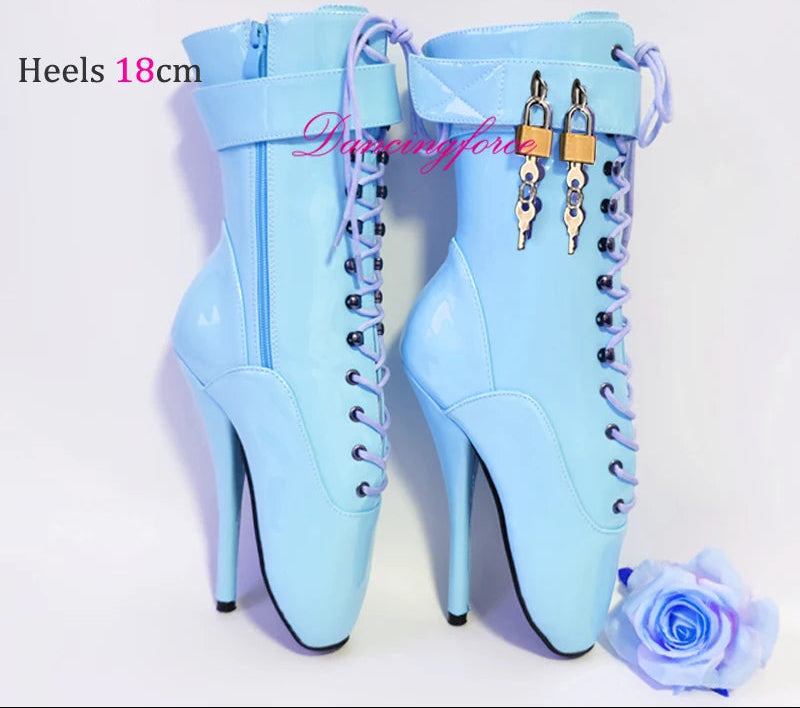 Lockable Sissy Ballet Heels