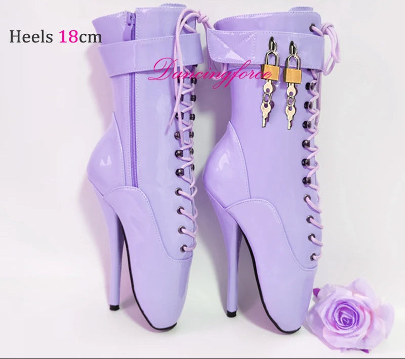 Lockable Sissy Ballet Heels